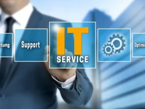 IT services for business by Savi Enterprises presenting a professional IT service interface focused on support, optimization, and technology management.