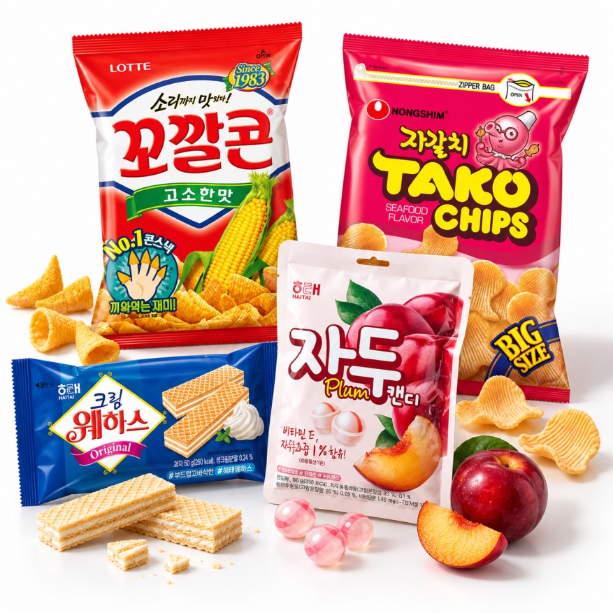 Korean Snack Display