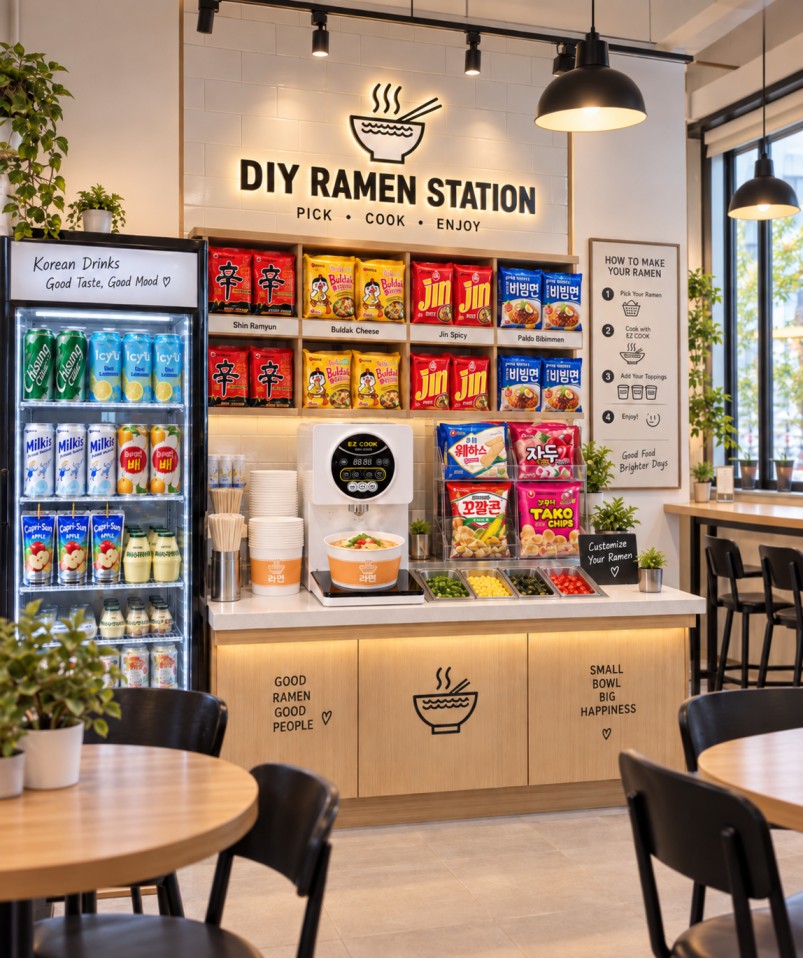 DIY Ramen Station Interior