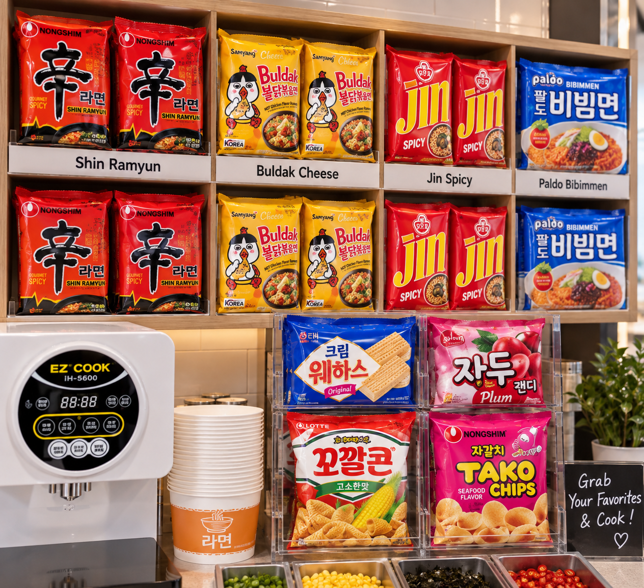 Korean Food Product Display
