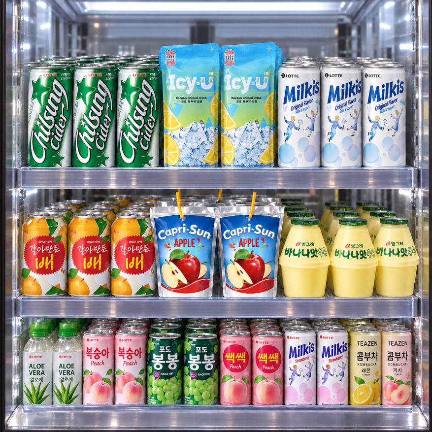 Korean Beverage Display